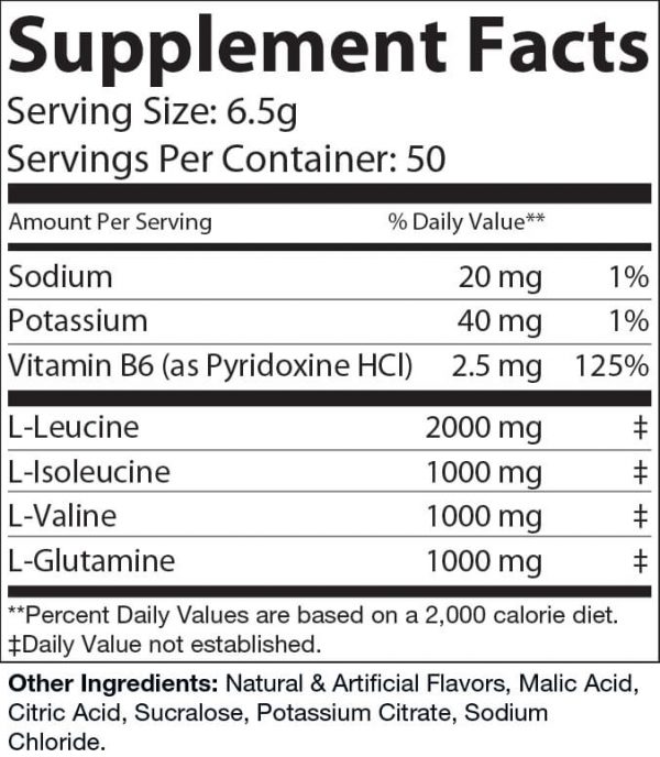 BCAA Lemon Lime 325g – 50 servings - Image 2