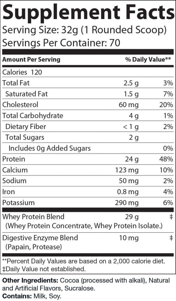 5lb Whey Protein Chocolate – 70 servings - Image 2
